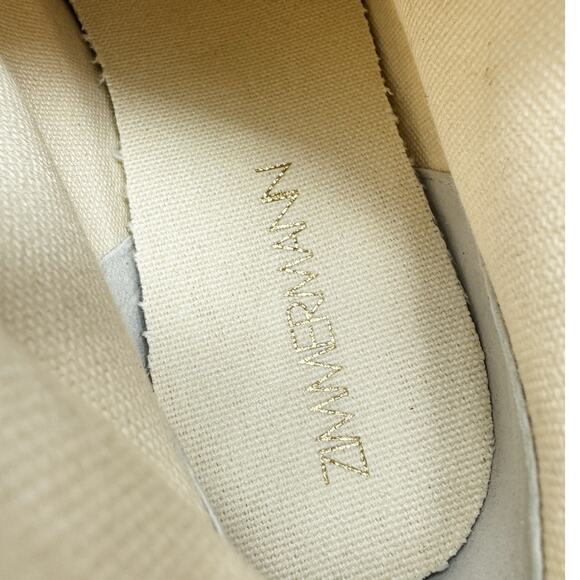 Zimmermann Logo-print Canvas High-Top Sneakers off-white red size 37 = US 6.5 - Picture 12 of 14